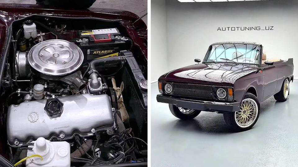 O‘zbekistonda "Moskvich"ni zamonaviy kabrioletga aylantirishdi