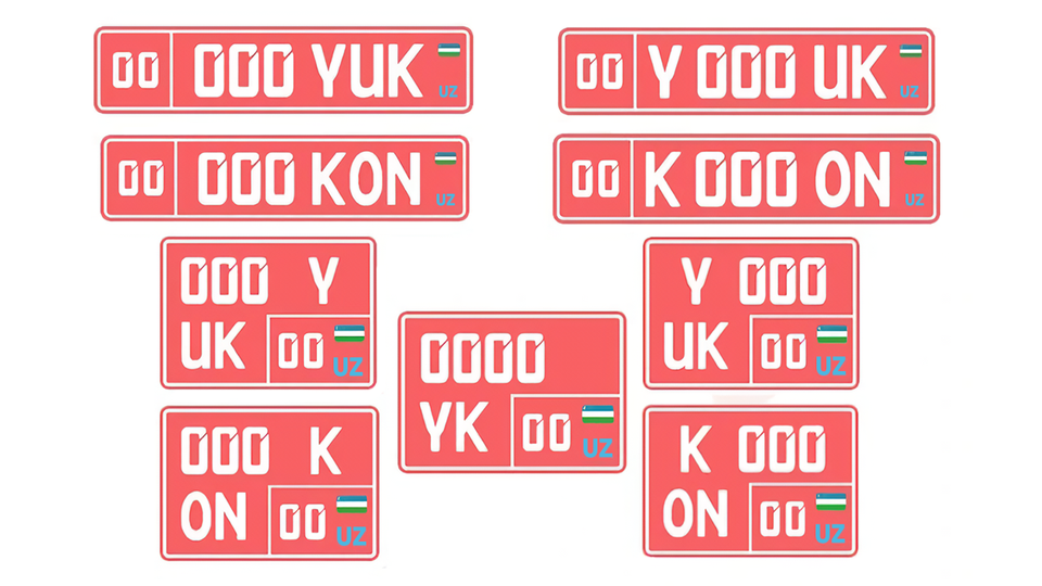 O‘zbekistonda davlat raqam belgilarining yangi rangi joriy etilmoqda