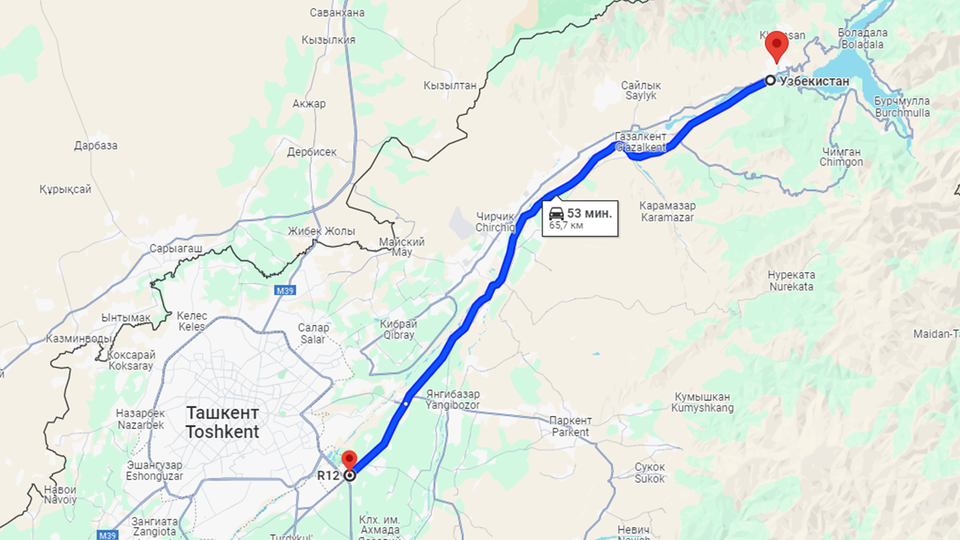 Дорога из Ташкента до Чарвака может стать платной