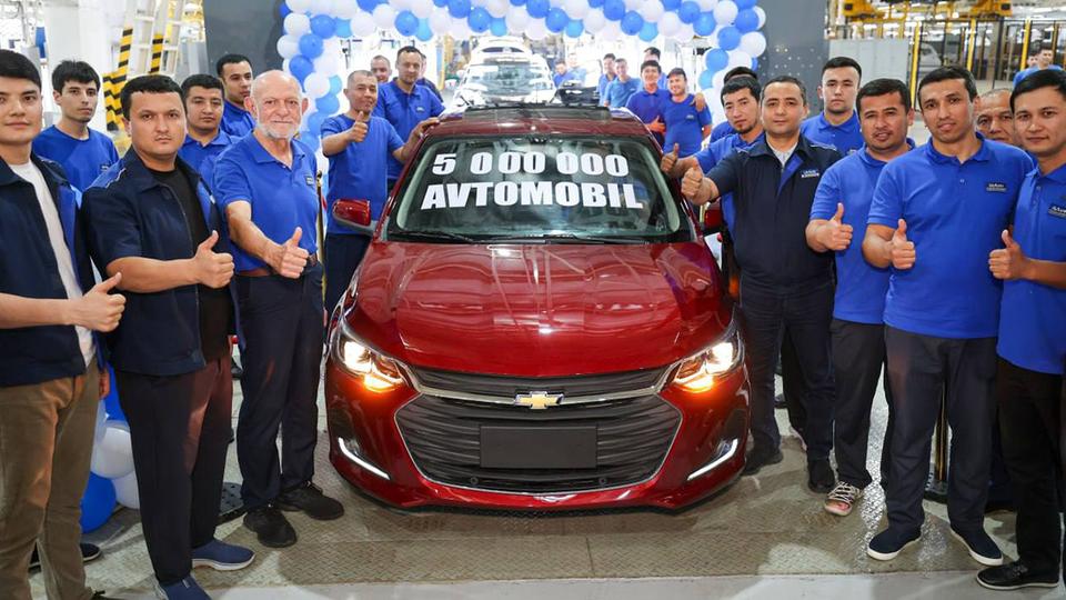 UzAuto Motors выпустила 5 миллионов автомобилей
