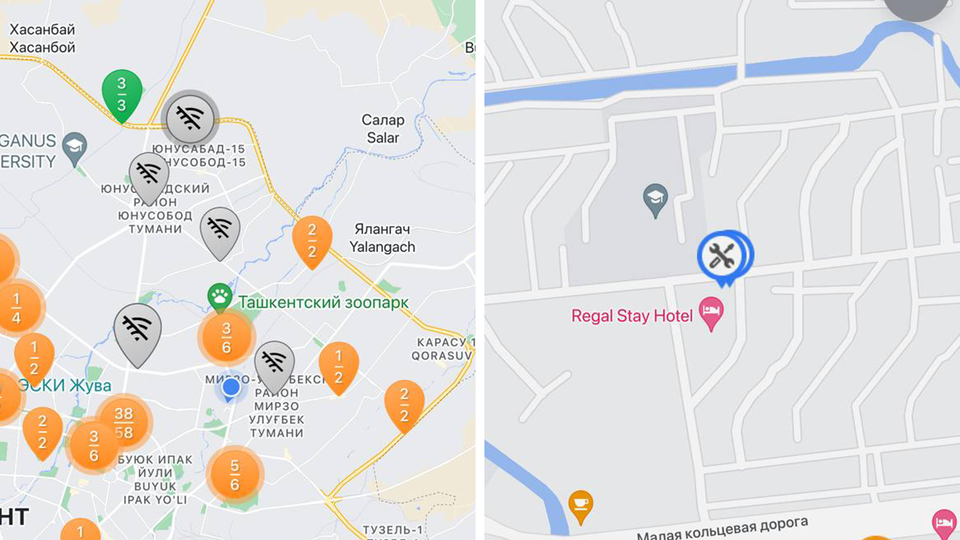 В Ташкенте отключают и заставляют демонтировать электрозаправки