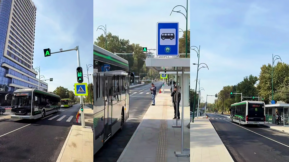 В Ташкенте запустили автобусную линию BRT
