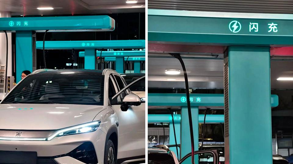 BYD тестирует самую быструю зарядку в мире