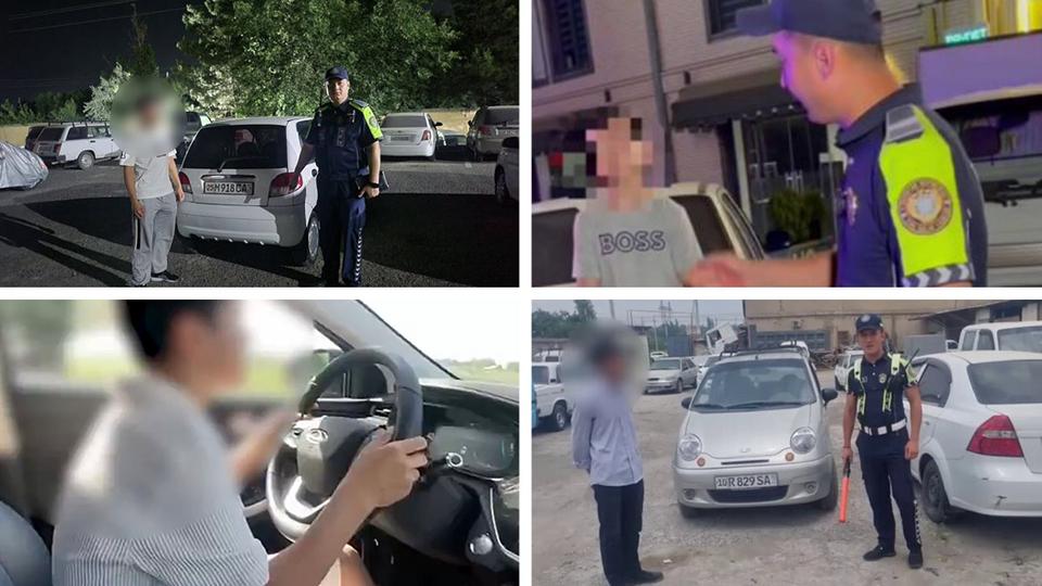 В Узбекистане за один день поймали почти 400 школьников за рулём