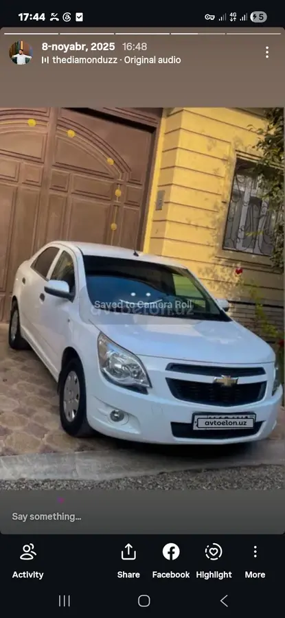 Chevrolet Cobalt,  2 позиция
